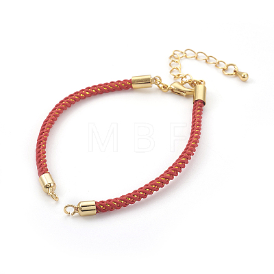 Adjustable Nylon Cord Bracelet Making MAK-F026-B01-G-1