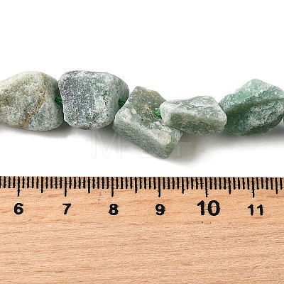 Natural Green Aventurine Gemstone Beads Strands G-S386-C03-1