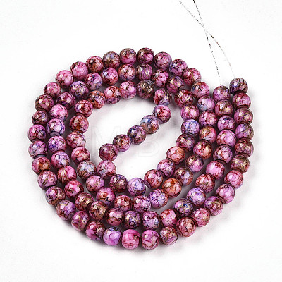 Baking Paint Glass Beads X1-DGLA-N003-8mm-B03-1