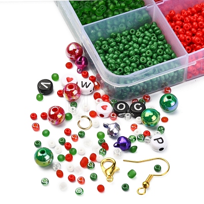 DIY Christmas Earring and Bracelet Making Kit DIY-YW0005-85-1