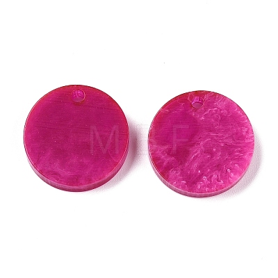 Opaque Resin Pendants RESI-T058-03E-1