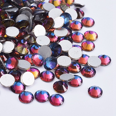 Glass Flat Back Rhinestone RGLA-C002-SS4-568-1