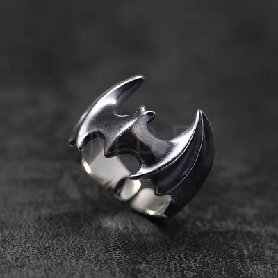 Bat Themes Alloy Adjustable Finger Rings FS-WG25ADA-06-1