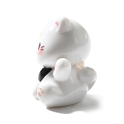 Opaque Cute Little Cat Resin Ornament RESI-S015-02B-1