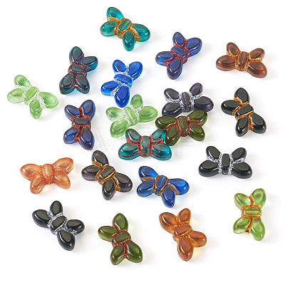 20Pcs Transparent Lampwork Beads FIND-TA0005-47-1