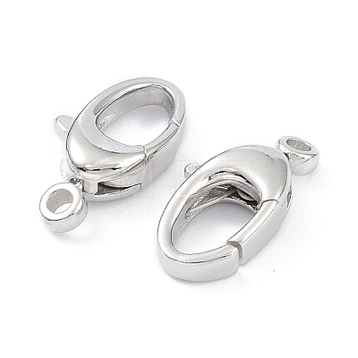 Rhodium Plated 925 Sterling Silver Swivel Clasps STER-K173-23P-1