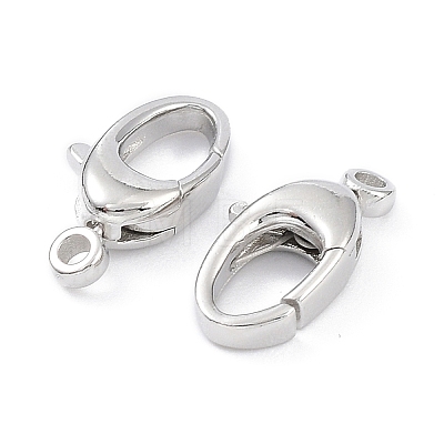 Anti-Tarnish Rhodium Plated 925 Sterling Silver Swivel Clasps STER-K173-23P-1