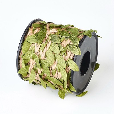 Leaf Trim Ribbon OCOR-WH0022-01-1