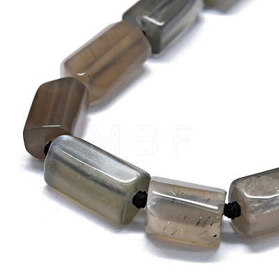 Natural Grey Moonstone Beads Strands G-O170-159-1