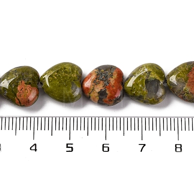 Natural Unakite Beads Strands G-I372-A05-01-1