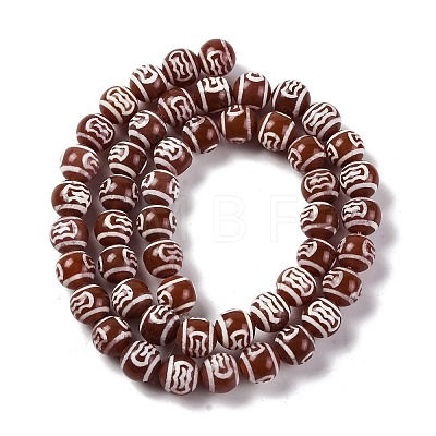 Tibetan Style dZi Beads G-U006-06E-02-1