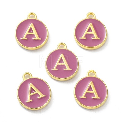 Golden Plated Alloy Enamel Charms ENAM-XCP0001-13A-1