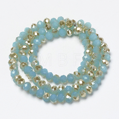 Electroplate Glass Beads Strands EGLA-A034-J3mm-K04-1
