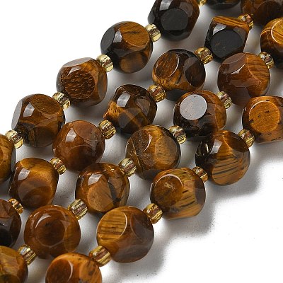 Natural Tiger Eye Beads Strands G-K387-A04-02-1