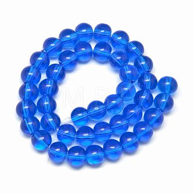 6mm Round Glass Spacer Beads Strands X-GR6mm22Y-1