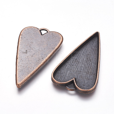 Tibetan Style Alloy Big Pendant Cabochon Settings LS-X-RLF11251Y-NF-1
