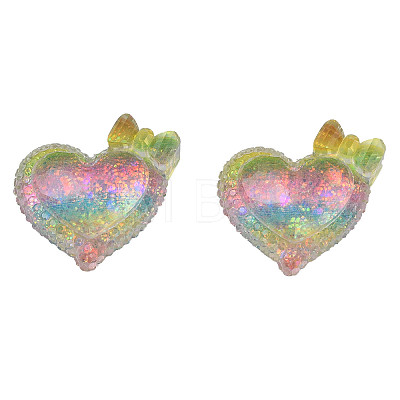 Transparent Epoxy Resin Cabochons X-CRES-N034-45-1