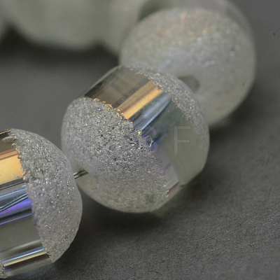 Electroplate Glass Bead Strands EGLA-S131-8mm-A01-1