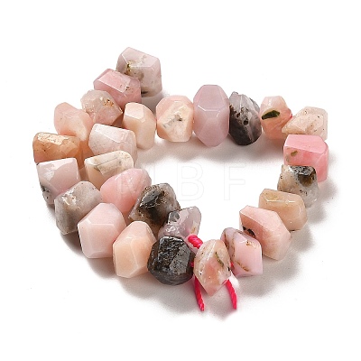 Natural Pink Opal Beads Strands G-N327-05-14-1