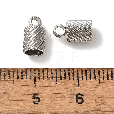 Non-Tarnish 304 Stainless Steel Cord Ends STAS-M017-01P-1