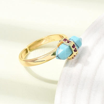 Synthetic Turquoise Cuff Rings GG-CBA0B5A-03G-01-1