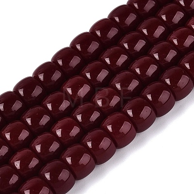 Opaque Glass Beads Strands GLAA-NH0002-B13-1