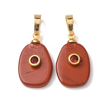 Natural Mixed Stone Pendants G-P628-02G-M-1