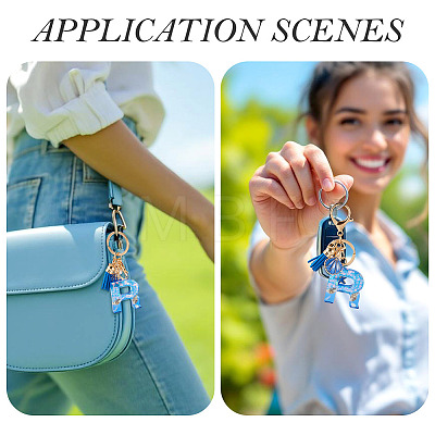 Star Resin & Shell Keychains KEYC-TAC00087-01R-1