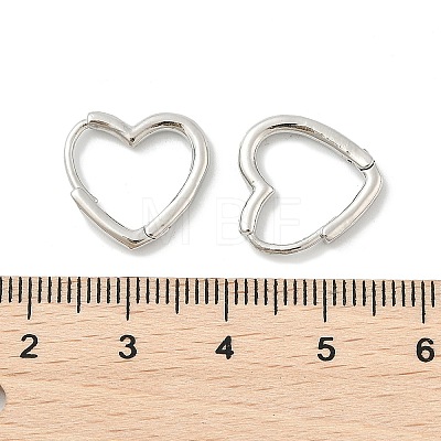 Brass Huggie Hoop Earrings LS-EJEW-C502-09P-1