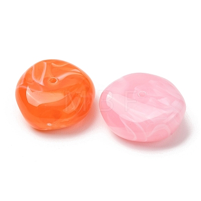 Two-Tone Imitation Gemstone Acrylic Beads AC-CBA7B05-05-1