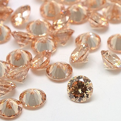 Cubic Zirconia Cabochons ZIRC-M002-8mm-001-1