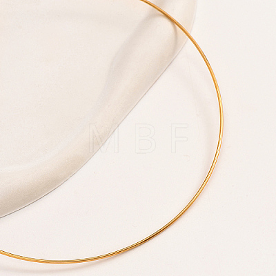 Stainless Steel Simple Thin Collar Necklace QV1917-1-1