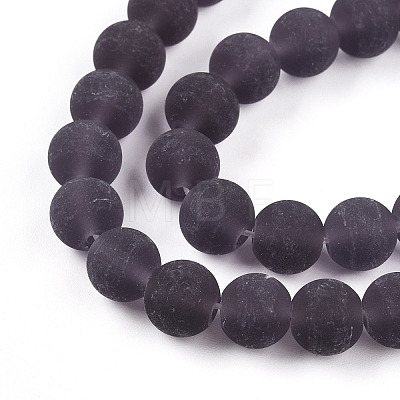 Transparent Glass Beads Strands GLAA-T032-T8mm-MD03-1