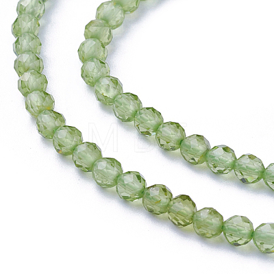 Natural Peridot Beads Strands G-F619-06-2mm-1