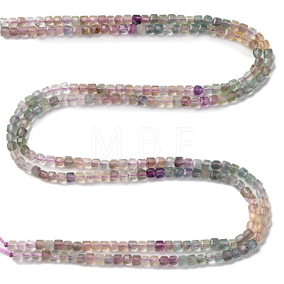 Gradient Color Natural Colorful Fluorite Beads Strands G-NH0034-A02-01-1