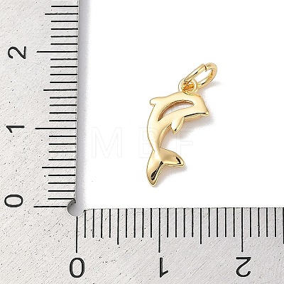 Brass with Shell Charms KK-Q030-06G-1