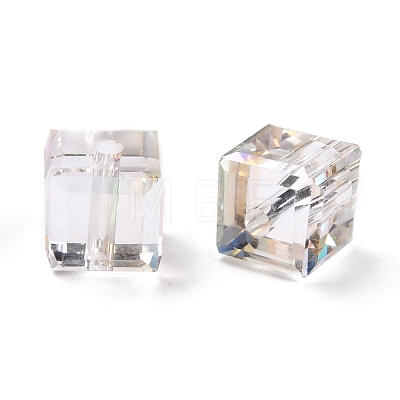 Electroplate Transparent Glass Beads EGLA-B003-01A-11-1