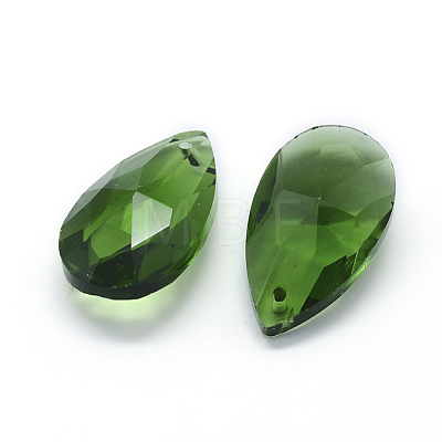 Faceted Glass Pendants GLAA-F069-L-A05-1