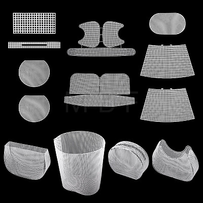 4styles Plastic Mesh Canvas Sheet DIY-TA0015-42-1