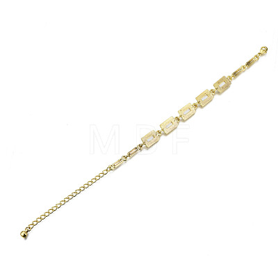 Electroplated Alloy Link Bracelets BJEW-T012-004-RS-1