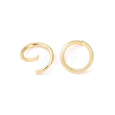 Brass Open Jump Rings KK-G604-08G-18-1