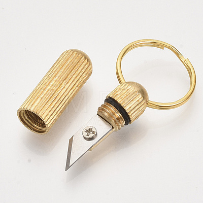 Multifunctional Brass Keychain KEYC-T007-01G-1