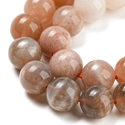 Natural Multi-Moonstone Beads Strands G-P503-8MM-04-1
