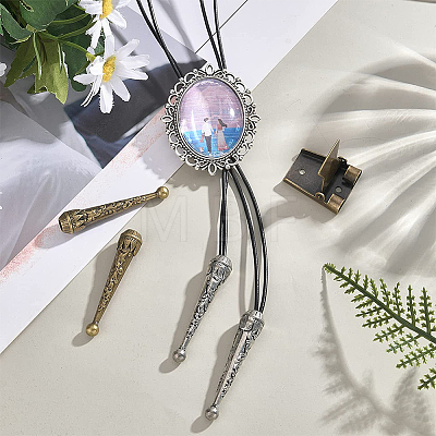 DIY Bolo Tie End Making Finding Kit FIND-FH0005-93-1