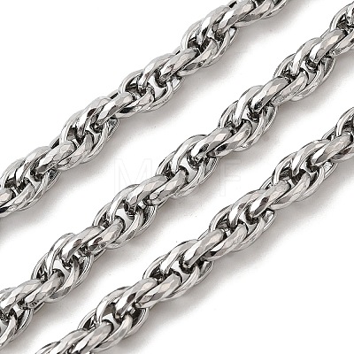 304 Stainless Steel Rope Chains CHS-K024-17P-1