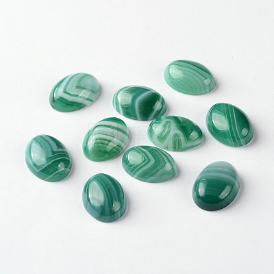 Natural Agate Oval Cabochons X-G-L347-01A-1