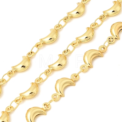 304 Stainless Steel Moon Link Chains CHS-C021-03G-G-1