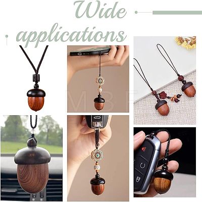 Disconnectable Ebony Wood Pendants HJEW-CA0001-17-1