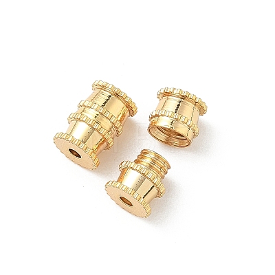 Brass Screw Clasps KK-Z136-44C-G-1