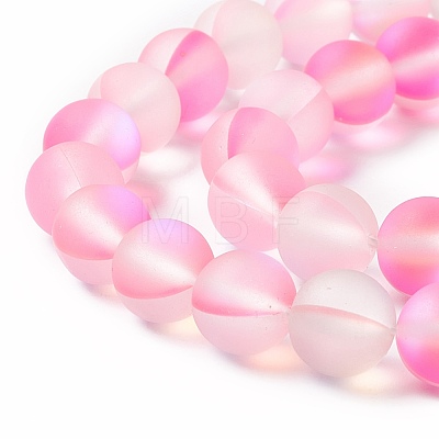 Synthetic Moonstone Beads Strands G-E573-01B-26-1